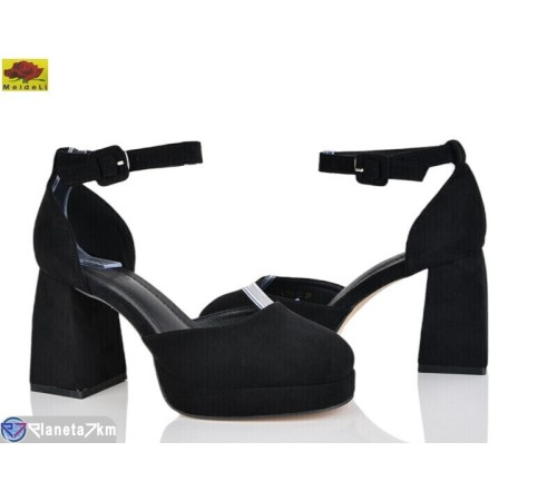 Туфлі жіночі на весну/осінь (6 пар р.36-40) чорний  "Mei De Li"