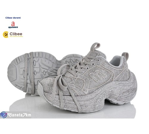 Кросівки жіночі на весну/осінь (5 пар р.36-40) сірий  "BELIES-D"