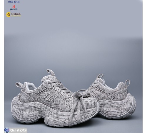 Кросівки жіночі на весну/осінь (5 пар р.36-40) сірий  "BELIES-D"