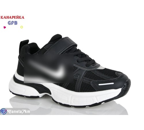 Дитячі кросівки на весну/осінь (8 пар р.32-37) чорний  "GFB-Канарейка"