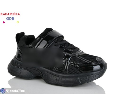 Дитячі кросівки на весну/осінь (8 пар р.32-37) чорний  "GFB-Канарейка"