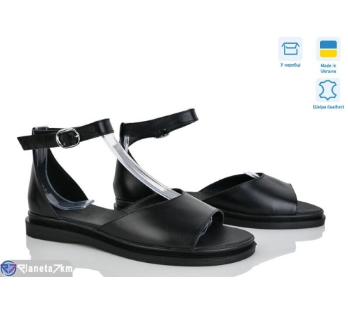 Босоніжки жіночі на літо (6 пар р.36-40) чорний  "Linda"