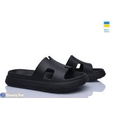 Шлепки жіночі на літо (8 пар р.36-40) чорний  "LEO"