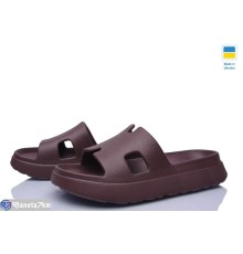 Шлепки жіночі на літо (8 пар р.36-40) коричневий  "LEO"