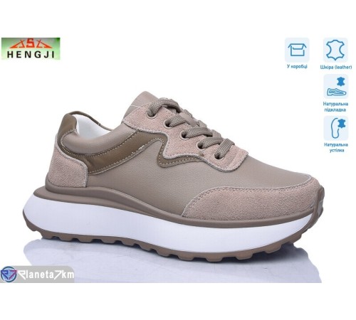 Кросівки жіночі на весну/осінь (8 пар р.36-41) коричневий  "HENGJI-ELENA"