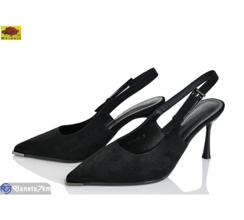 Туфлі жіночі на літо (6 пар р.36-40) чорний  "Mei De Li"