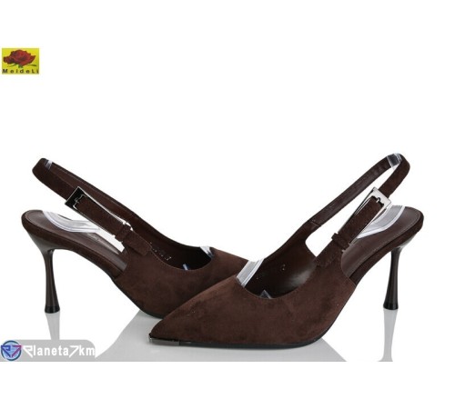 Туфлі жіночі на літо (6 пар р.36-40) коричневий  "Mei De Li"