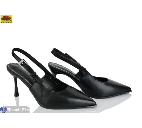 Туфлі жіночі на літо (6 пар р.36-40) чорний  "Mei De Li"