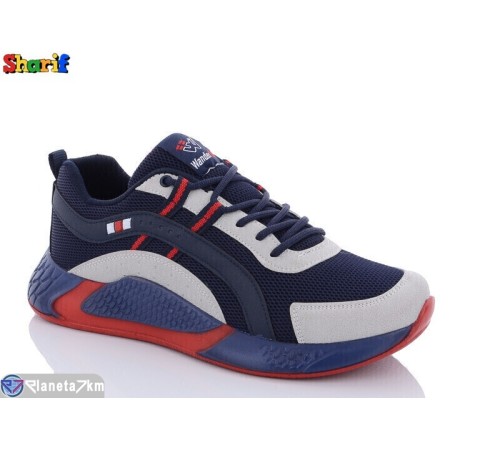 Кросівки чоловічі на весну/осінь (8 пар р.40-45) синій  "Sharif"