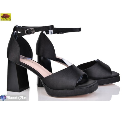 Босоніжки жіночі на літо (6 пар р.36-40) чорний  "Mei De Li"