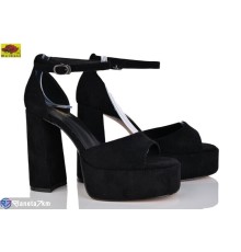 Босоніжки жіночі на літо (6 пар р.36-40) чорний  "Mei De Li"