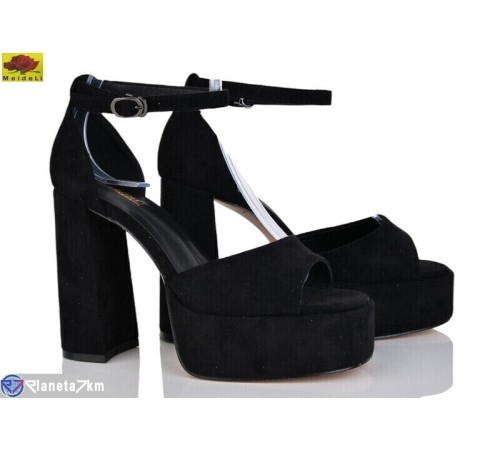 Босоніжки жіночі на літо (6 пар р.36-40) чорний  "Mei De Li"