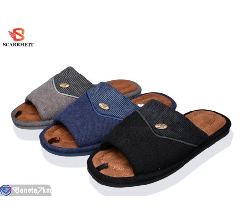 Тапки чоловічі на весну/осінь (12 пар р.42-47) мікс  "SCARRHETT"