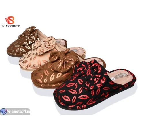 Тапки жіночі на весну/осінь (12 пар р.36-41) мікс  "SCARRHETT"