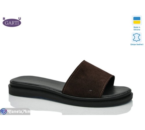 Шлепки жіночі на літо (6 пар р.36-40) коричневий  "Garti"