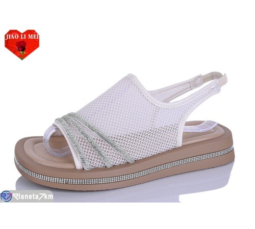 Босоніжки жіночі на літо (8 пар р.36-41) бежевий  "Jiao Li Mei"