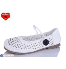 Балетки жіночі на літо (8 пар р.37-41) білий  "Jiao Li Mei"