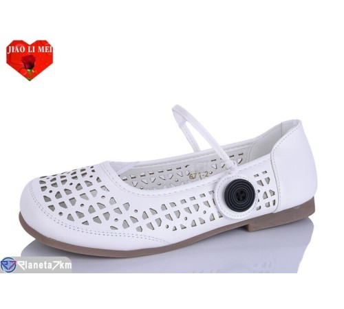 Балетки жіночі на літо (8 пар р.37-41) білий  "Jiao Li Mei"