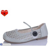 Балетки жіночі на літо (8 пар р.37-41) сірий  "Jiao Li Mei"