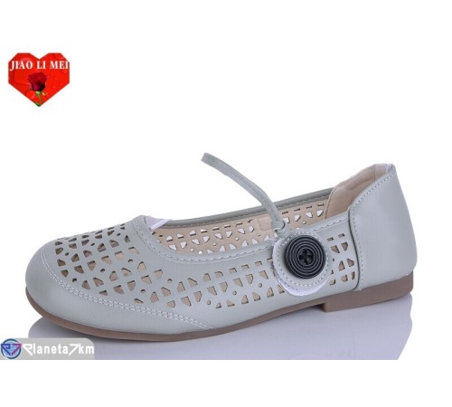 Балетки жіночі на літо (8 пар р.37-41) сірий  "Jiao Li Mei"