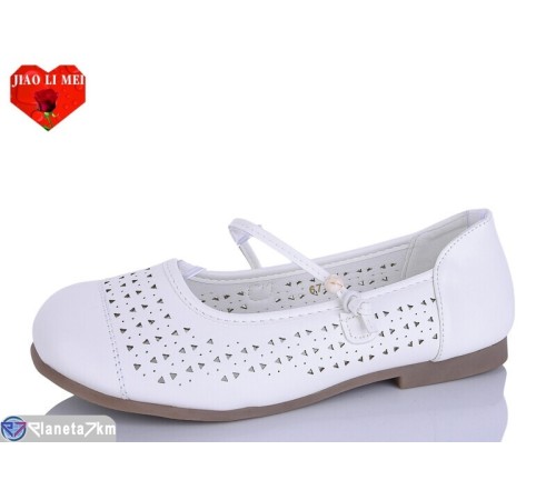 Балетки жіночі на літо (8 пар р.37-41) білий  "Jiao Li Mei"