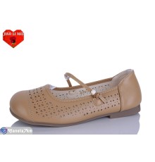 Балетки жіночі на літо (8 пар р.37-41) бежевий  "Jiao Li Mei"