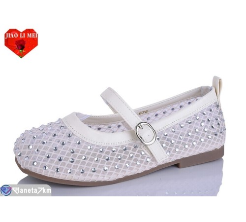 Балетки жіночі на літо (8 пар р.37-41) бежевий  "Jiao Li Mei"