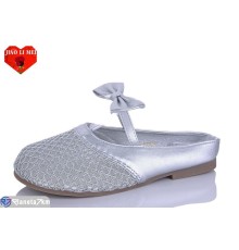 Жіночі сабо на літо (8 пар р.37-41) срібний  "Jiao Li Mei"