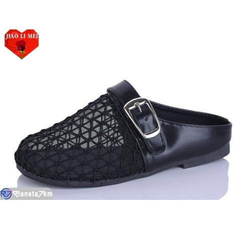 Жіночі сабо на літо (8 пар р.37-41) чорний  "Jiao Li Mei"