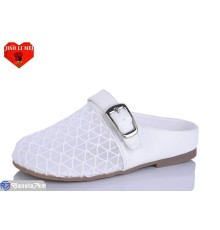 Жіночі сабо на літо (8 пар р.37-41) білий  "Jiao Li Mei"