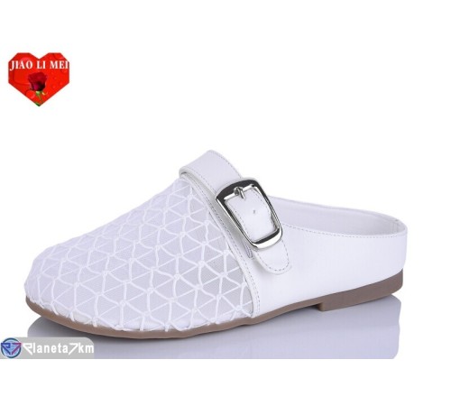 Жіночі сабо на літо (8 пар р.37-41) білий  "Jiao Li Mei"