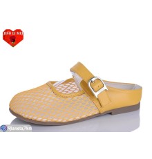 Жіночі сабо на літо (8 пар р.37-41) жовтий  "Jiao Li Mei"