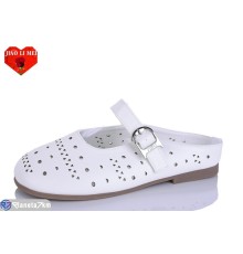Жіночі сабо на літо (8 пар р.37-41) білий  "Jiao Li Mei"