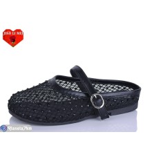Жіночі сабо на літо (8 пар р.37-41) чорний  "Jiao Li Mei"