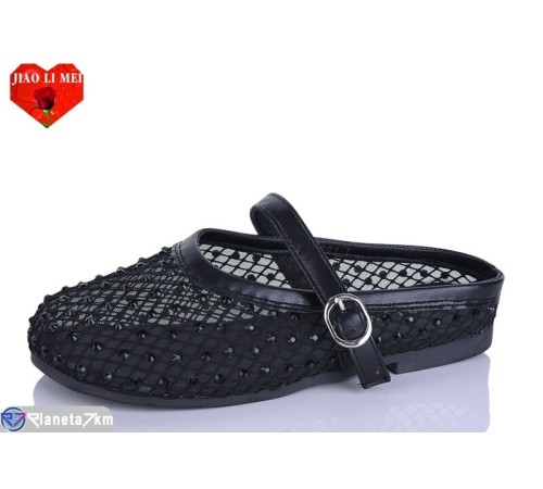 Жіночі сабо на літо (8 пар р.37-41) чорний  "Jiao Li Mei"