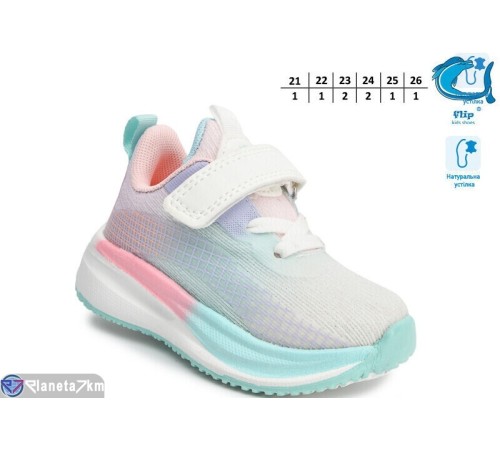 Дитячі кросівки на весну/осінь (8 пар р.21-26) мікс  "TOMMY"