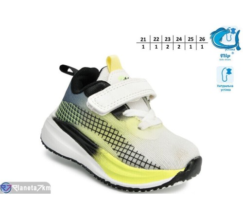 Дитячі кросівки на весну/осінь (8 пар р.21-26) мікс  "TOMMY"