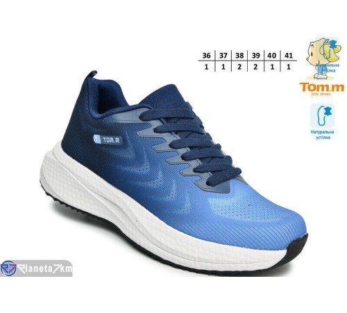 Дитячі кросівки на весну/осінь (8 пар р.36-41) синій  "TOMMY"
