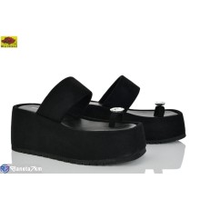 Шлепки жіночі на літо (8 пар р.36-40) чорний  "Mei De Li"