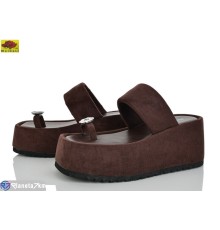 Шлепки жіночі на літо (8 пар р.36-40) коричневий  "Mei De Li"