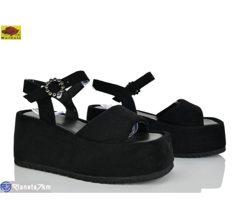 Босоніжки жіночі на літо (8 пар р.36-40) чорний  "Mei De Li"