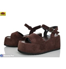 Босоніжки жіночі на літо (8 пар р.36-40) коричневий  "Mei De Li"