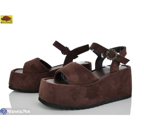 Босоніжки жіночі на літо (8 пар р.36-40) коричневий  "Mei De Li"