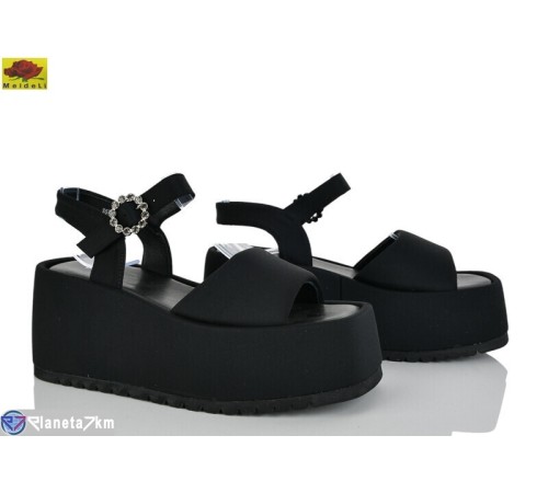 Босоніжки жіночі на літо (8 пар р.36-40) чорний  "Mei De Li"