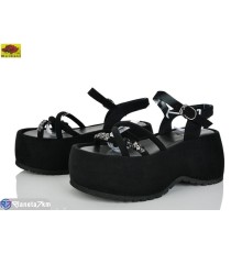 Босоніжки жіночі на літо (8 пар р.36-40) чорний  "Mei De Li"