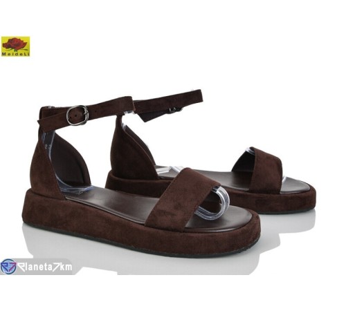 Босоніжки жіночі на літо (8 пар р.36-41) коричневий  "Mei De Li"