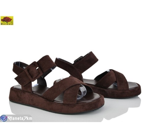 Босоніжки жіночі на літо (8 пар р.36-41) коричневий  "Mei De Li"