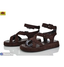 Босоніжки жіночі на літо (8 пар р.36-41) коричневий  "Mei De Li"