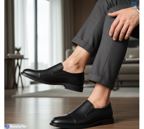 Туфлі чоловічі на весну/осінь (8 пар р.39-44) чорний  "KULIBABA"