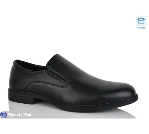 Туфлі чоловічі на весну/осінь (6 пар р.46-48) чорний  "KULIBABA"